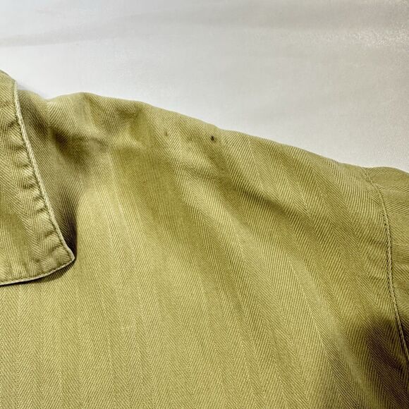 Tommy Bahama Tropical Floral 100% Silk Button Down Hawaiian Camp Shirt Medium - Picture 12 of 13